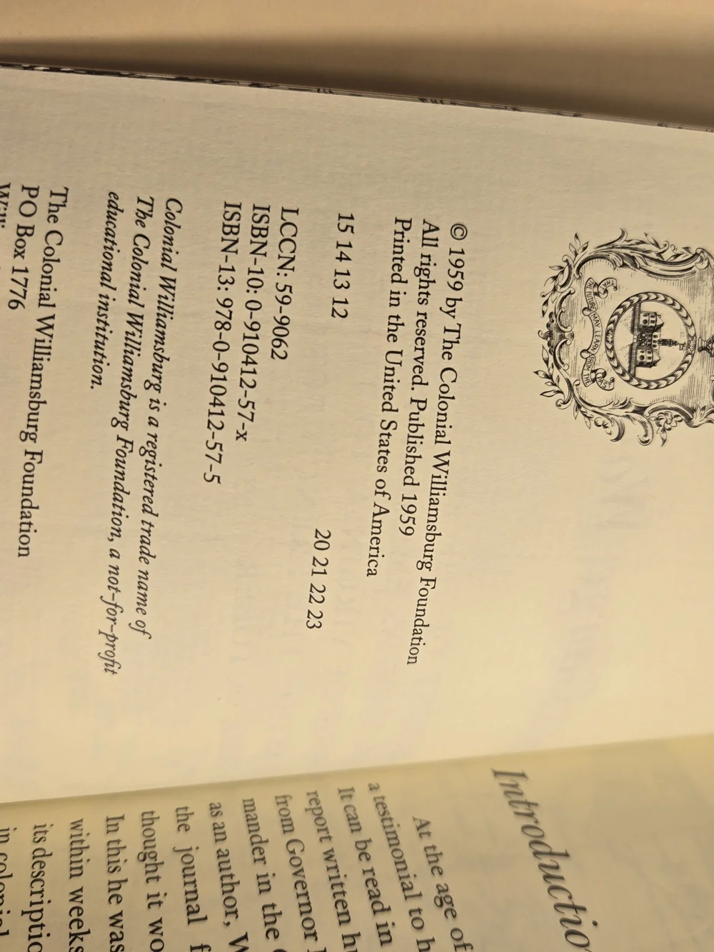 The Journal of Major George Washington 1754 Facsimile 1980 Hardcover CW